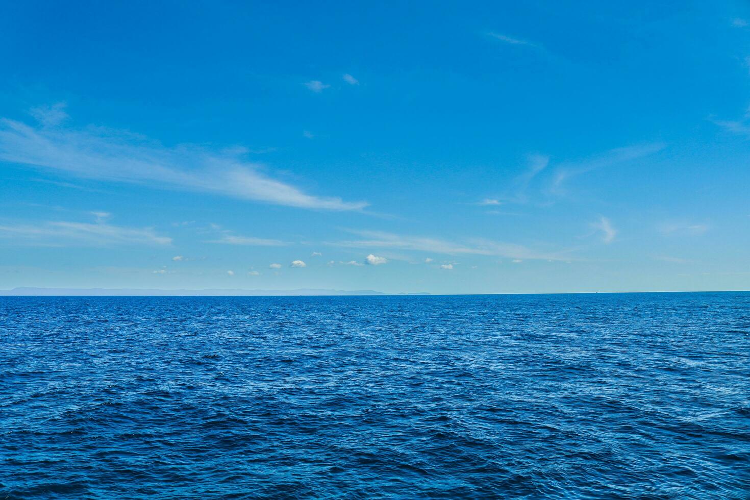 Beautiful sea with the sky photo