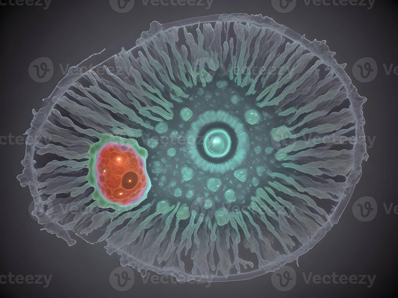 Human cell microscope background. . photo