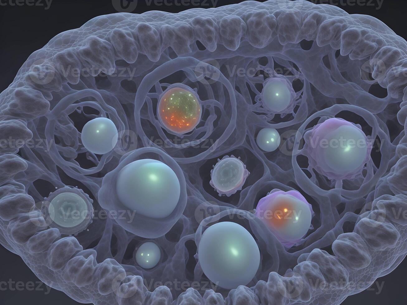 Human cell microscope background. . photo