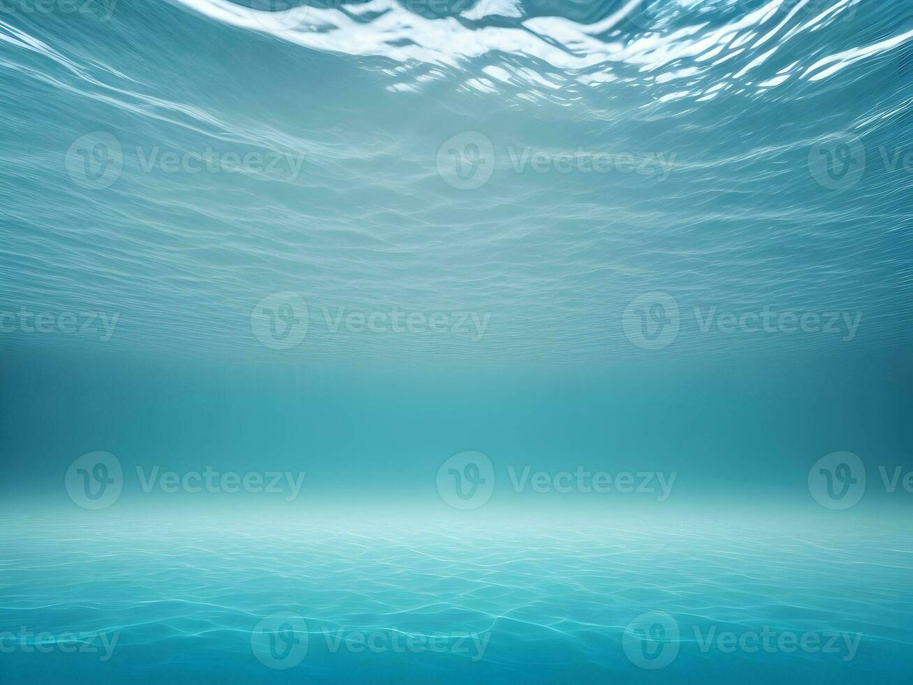 underwater blue water flow background. Generative ai. photo