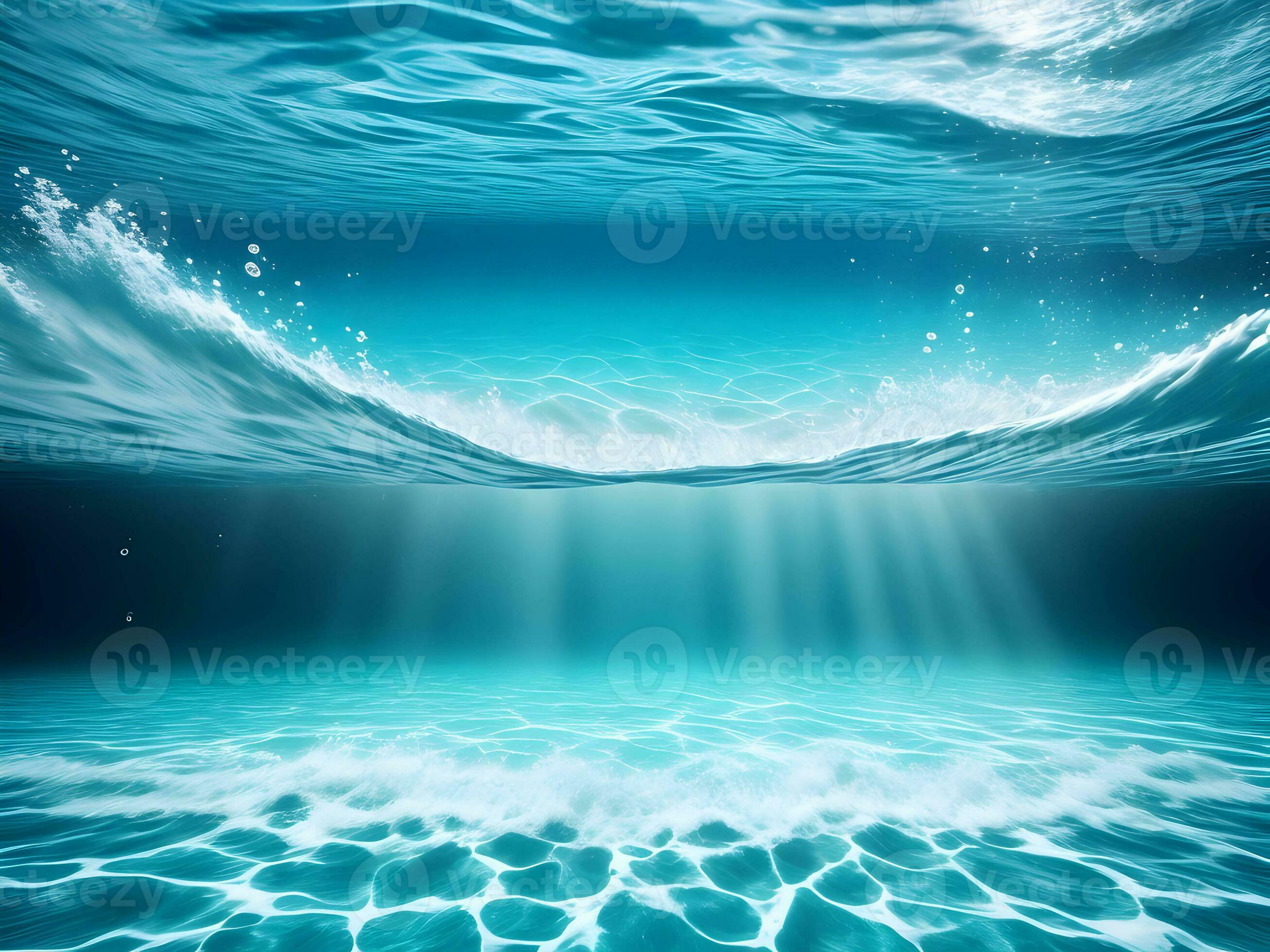 Spinning vortex of blue water in deep underwater galaxy landscape generated  by AI 24892001 Stock Photo at Vecteezy