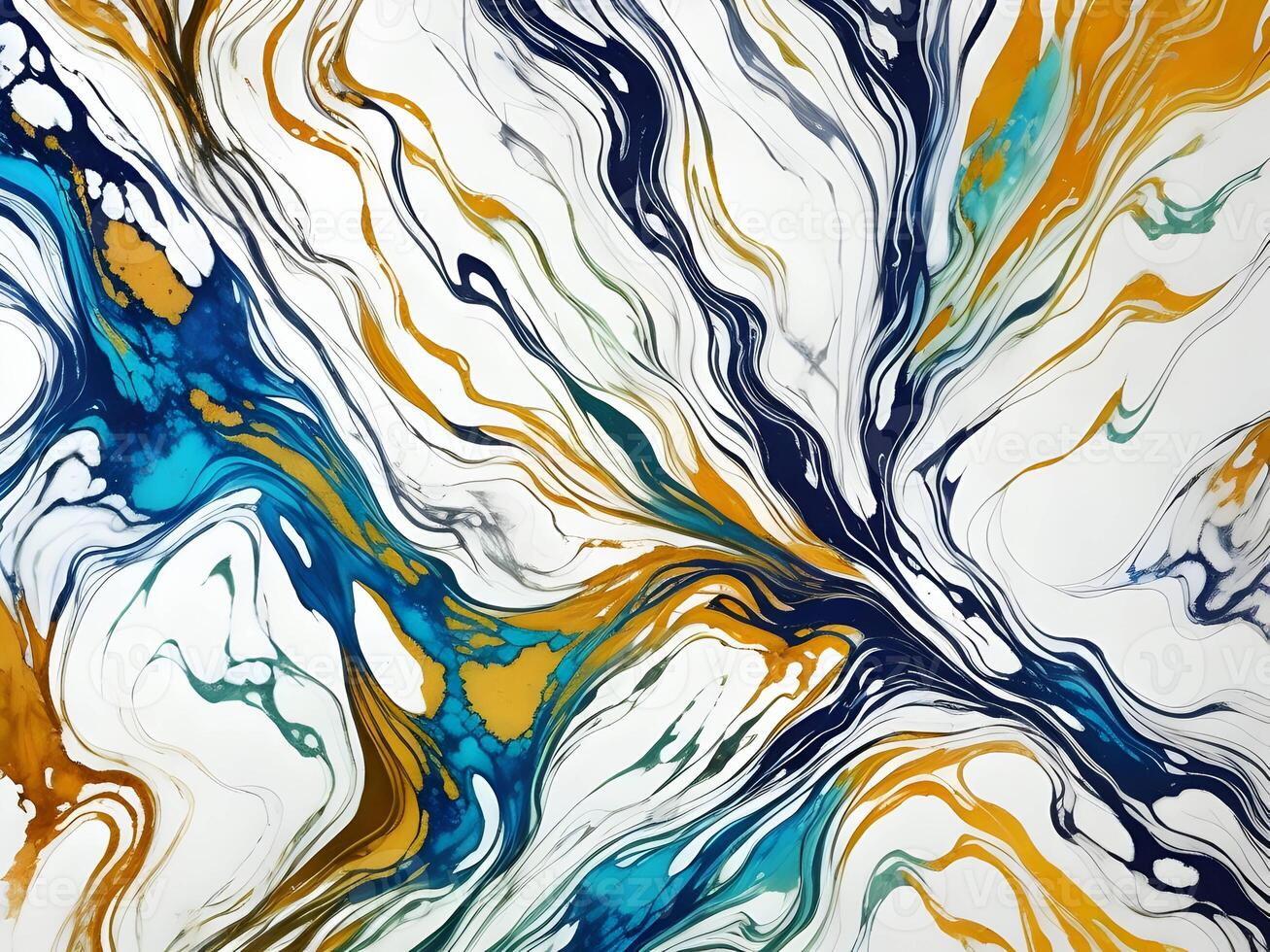marble ink abstract art from exquisite original painting for abstract background. . photo