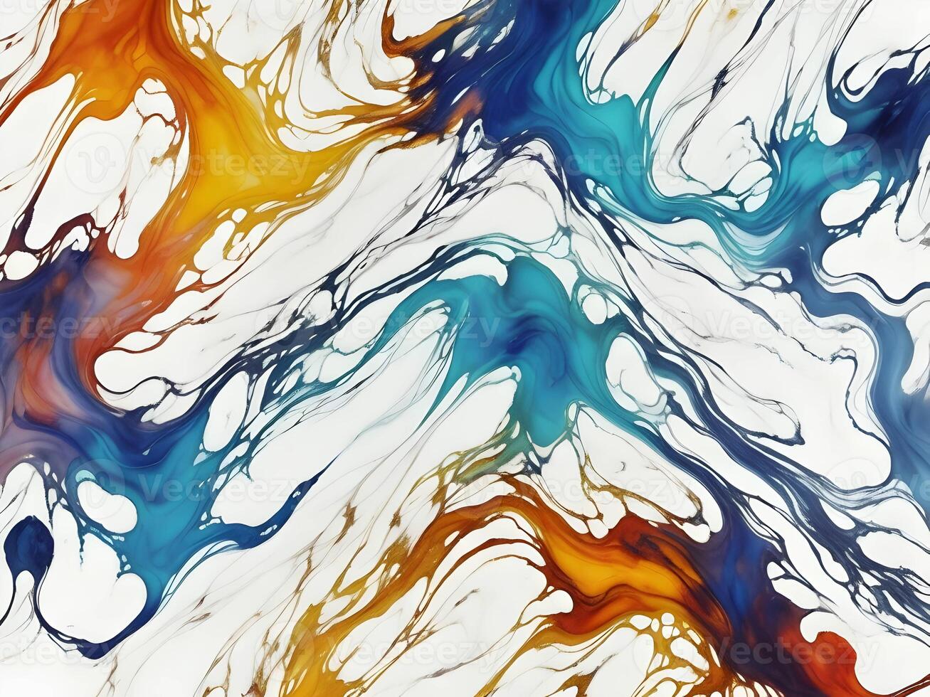 marble ink abstract art from exquisite original painting for abstract background. . photo