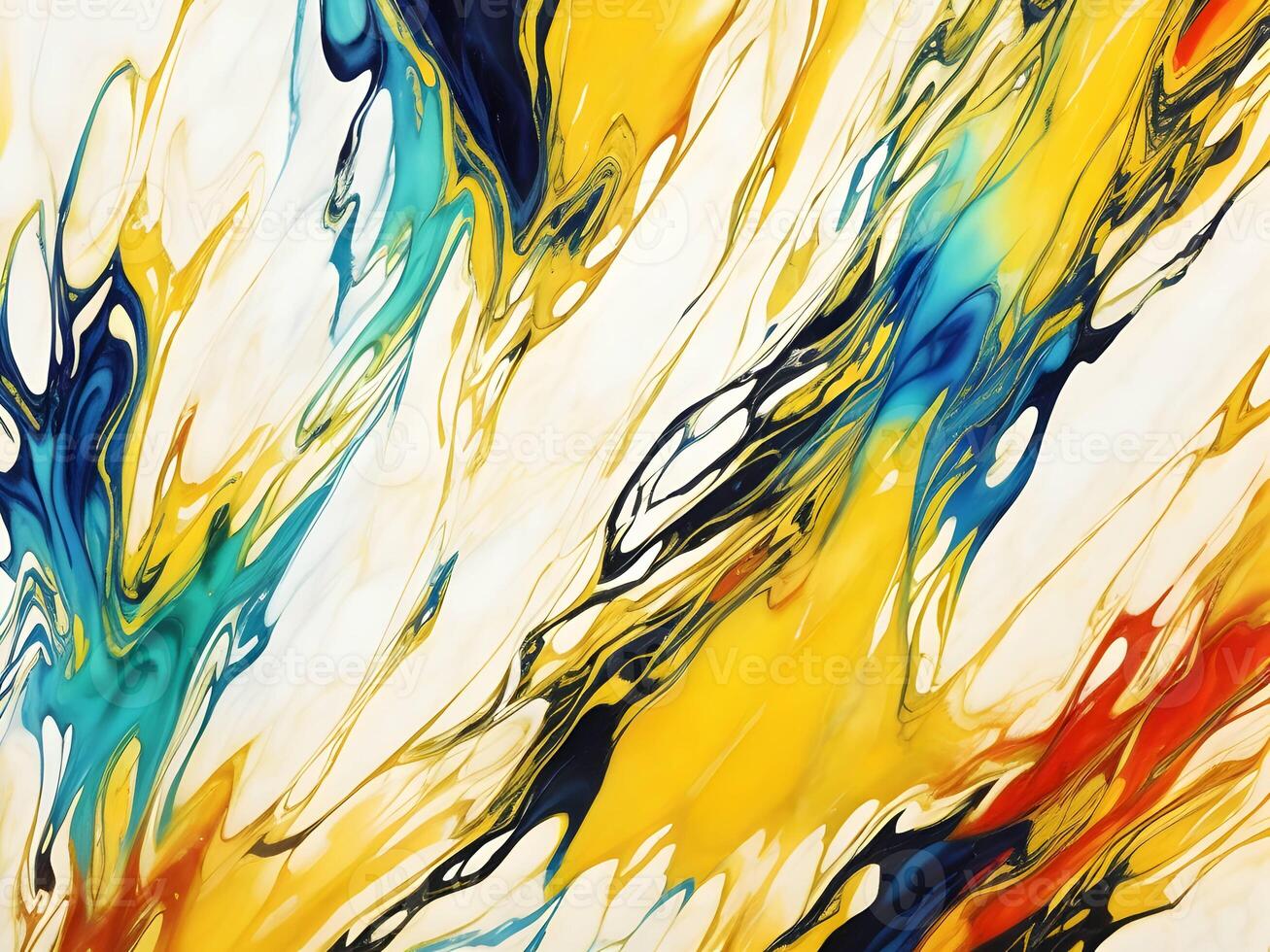 marble ink abstract art from exquisite original painting for abstract background. . photo
