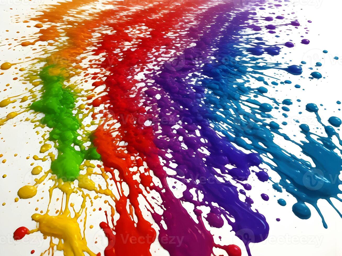 Colorful explosion with high-speed vivid color powder. . photo