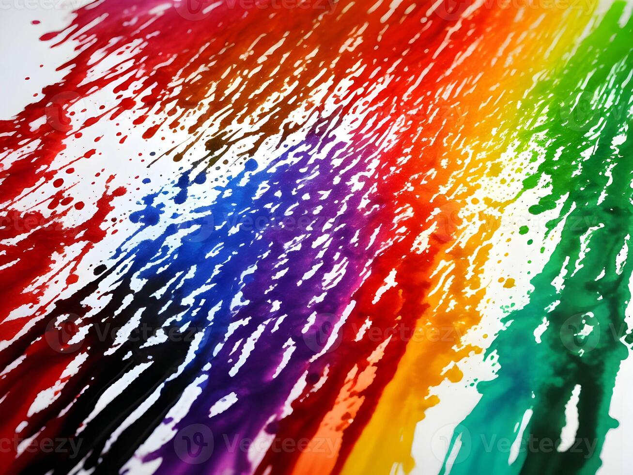 Colorful explosion with high-speed vivid color powder. . photo