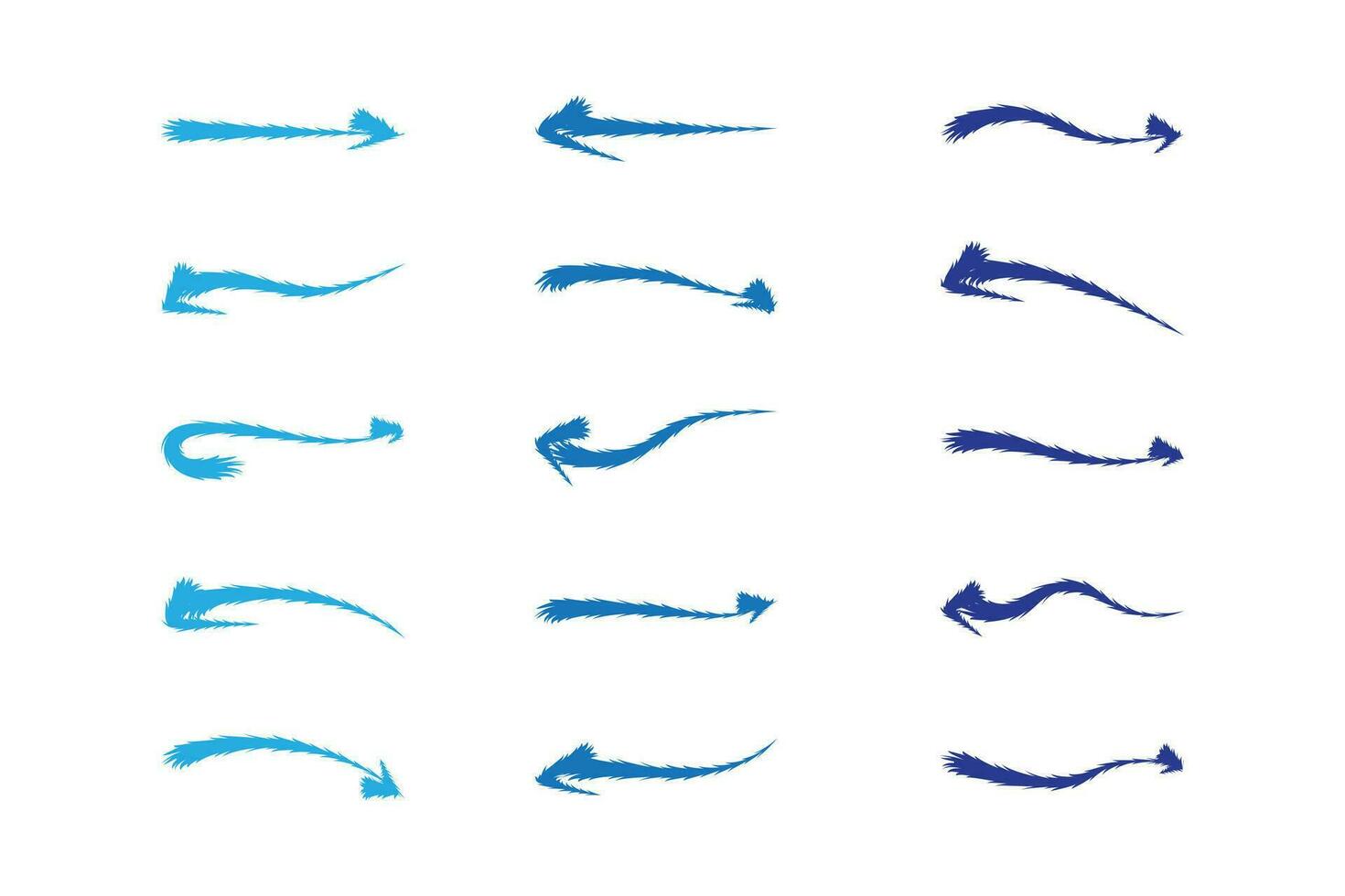 set of watercolor arrow collections for creative graphic template design. vector