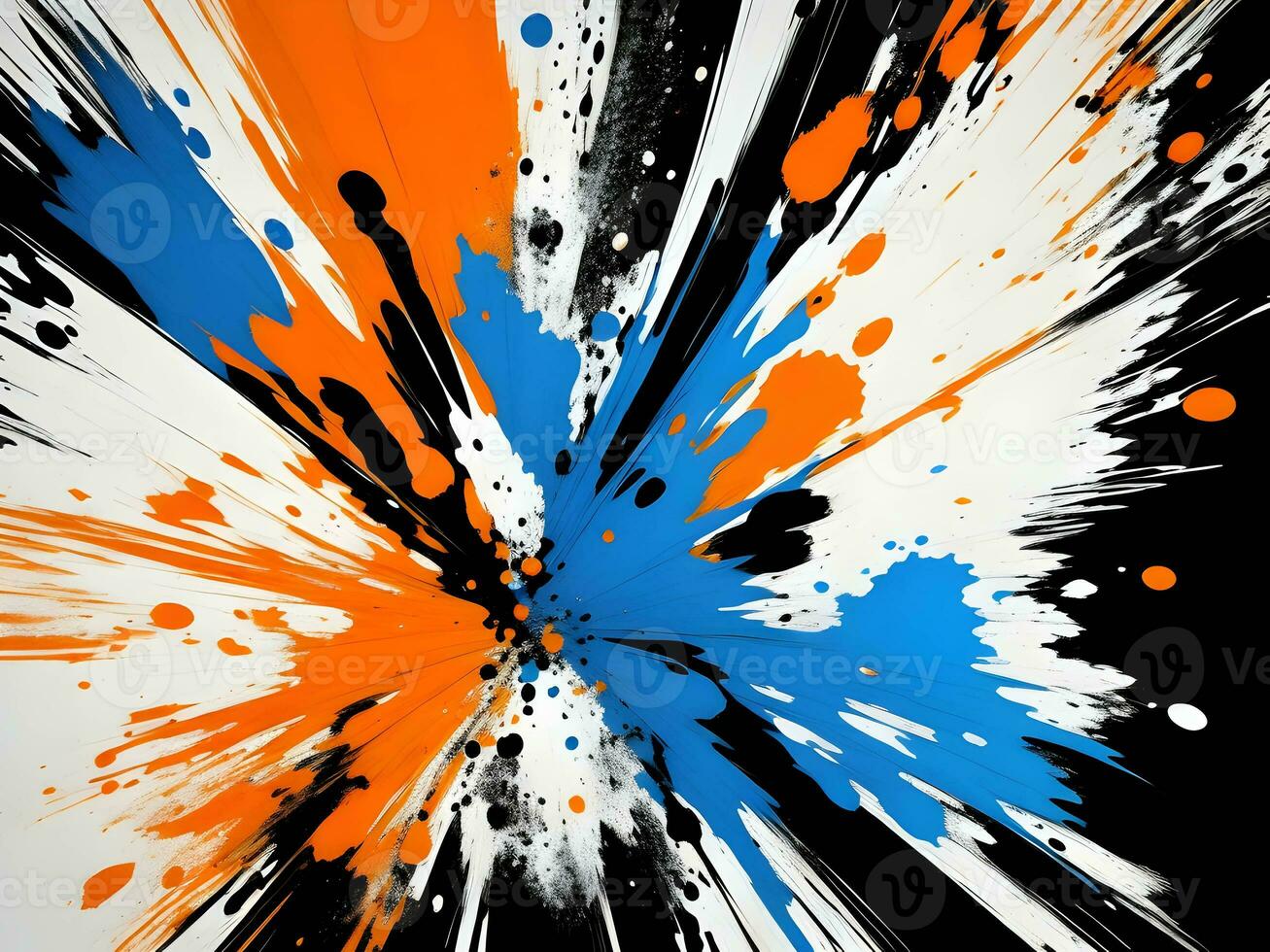 3d Liquid abstract colorful texture on white background, AI generation, AI generation. photo