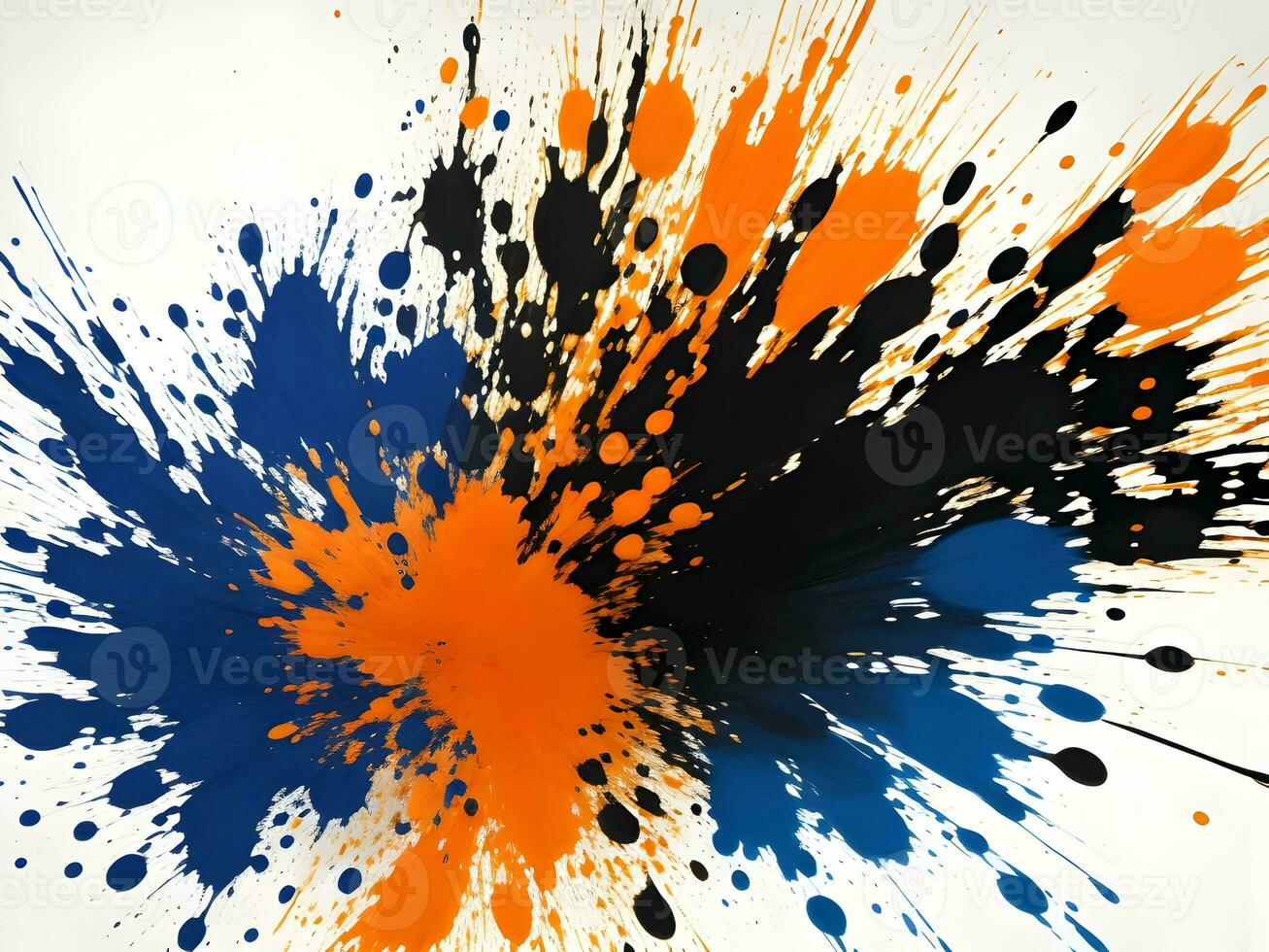 3d Liquid abstract colorful texture on white background, AI generation, AI generation. photo