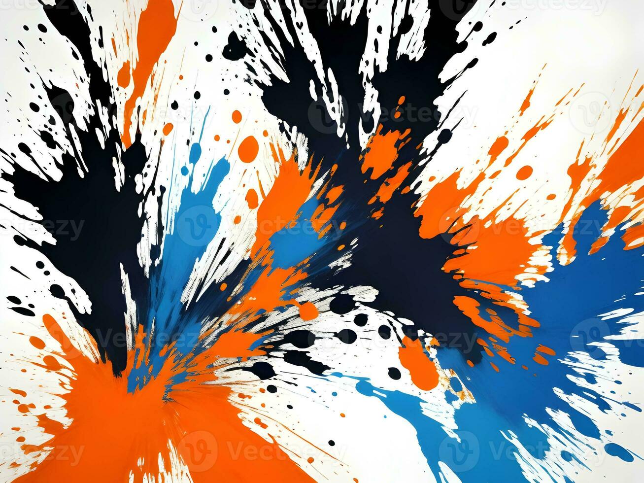 3d Liquid abstract colorful texture on white background, AI generation, AI generation. photo