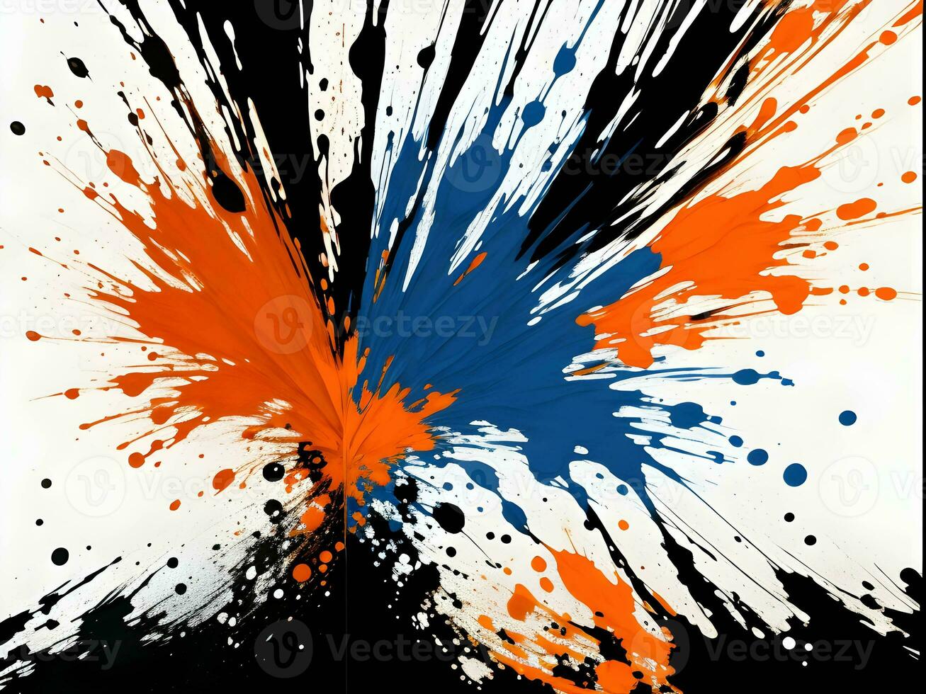 3d Liquid abstract colorful texture on white background, AI generation, AI generation. photo