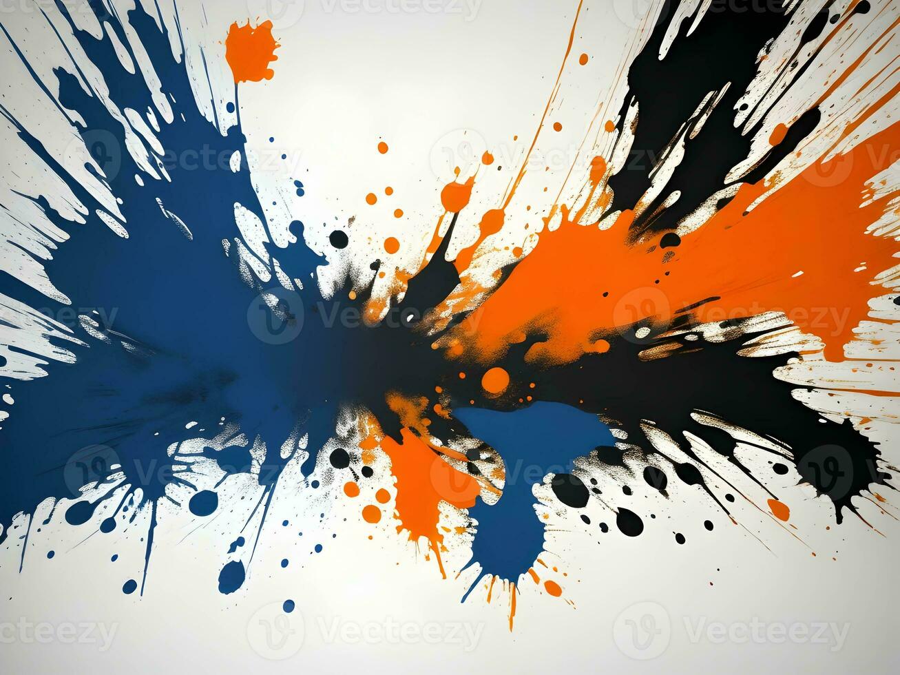3d Liquid abstract colorful texture on white background, AI generation, AI generation. photo