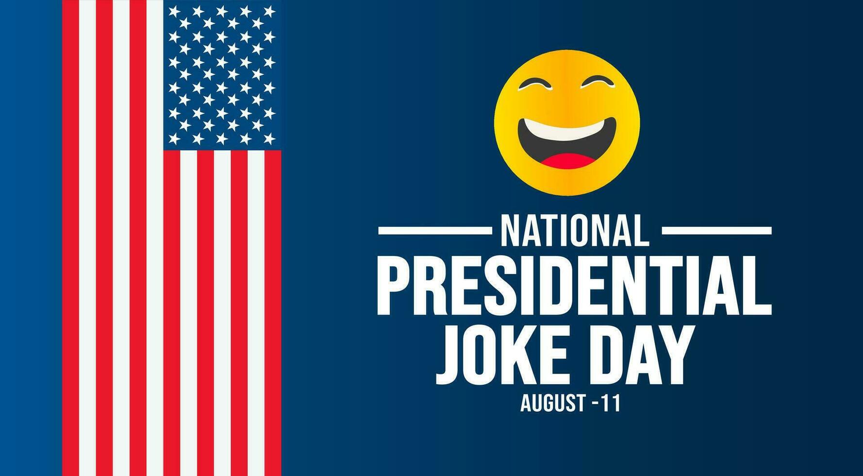Presidential Joke Day background template. Holiday concept. background, banner, placard, card, and poster design template with text inscription and standard color. vector illustration.