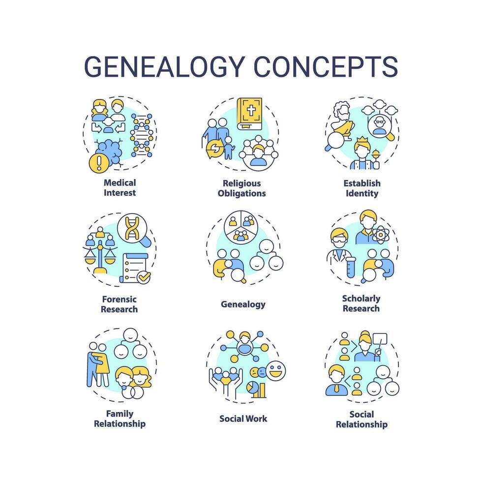 Genealogical research motivation blue rectangle infographic template. Data visualization with 5 steps. Editable timeline info chart. Workflow layout with line icons vector
