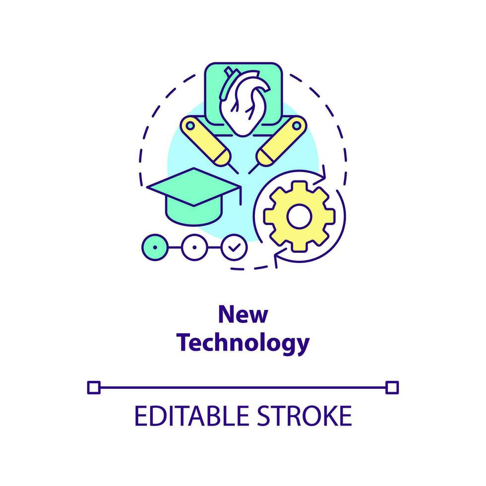 New technology concept icon. Costly healthcare reason. Smart medical solutions abstract idea thin line illustration. Isolated outline drawing. Editable stroke vector