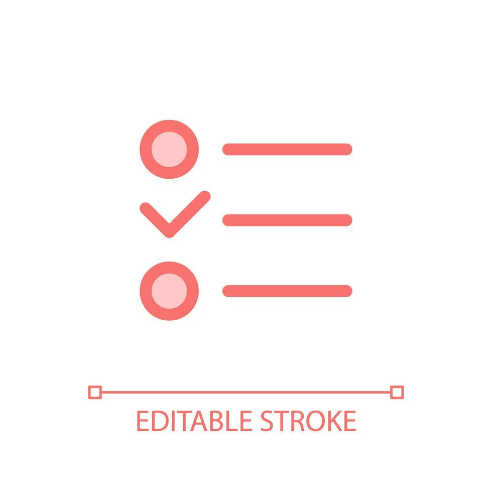 Checklist pixel perfect glassmorphism ui icon. To do list online. Planner. Color filled line element with transparency. Vector pictogram in glass morphism style. Editable stroke