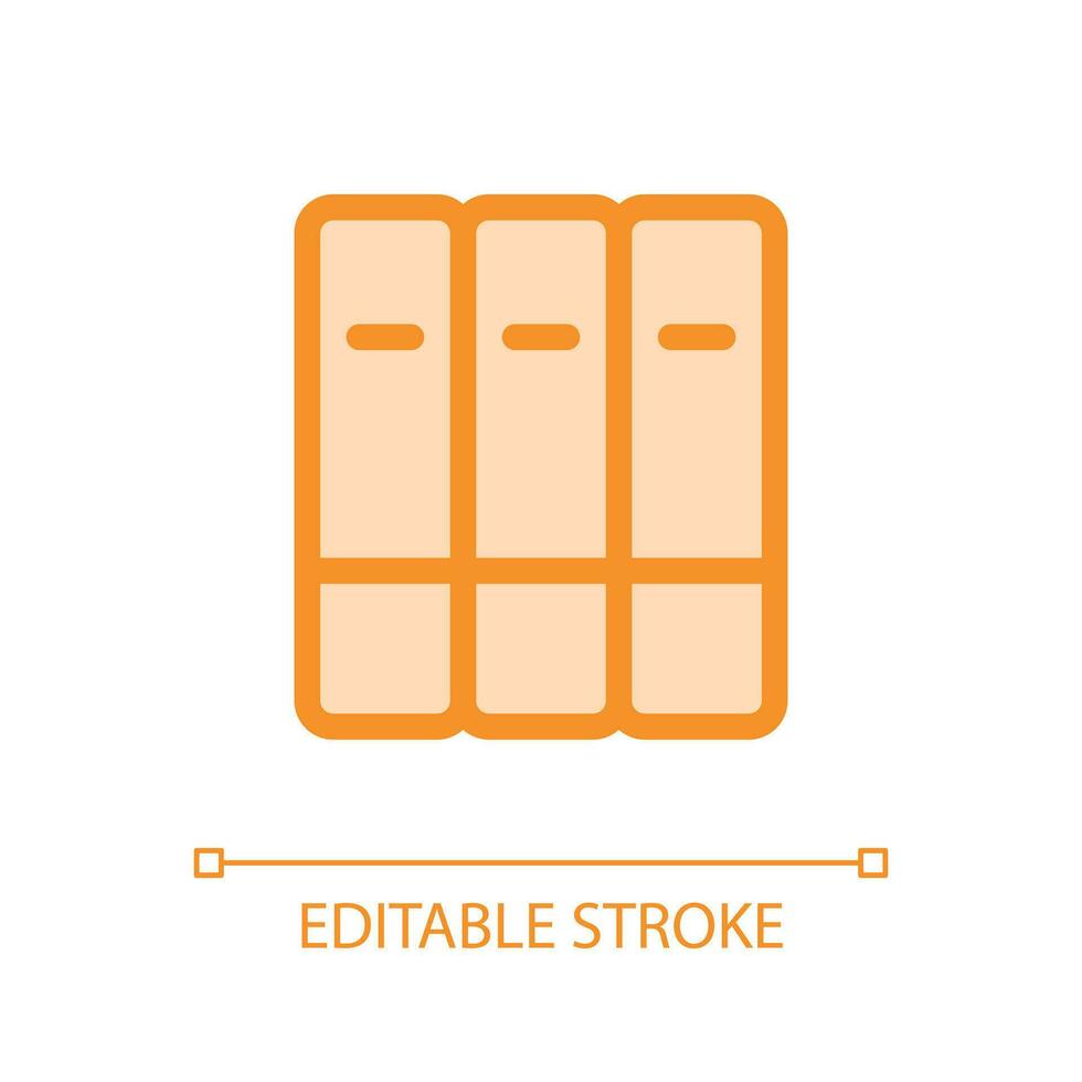 Organize bookshelf pixel perfect glassmorphism ui icon. Book collection. Color filled line element with transparency. Vector pictogram in glass morphism style. Editable stroke