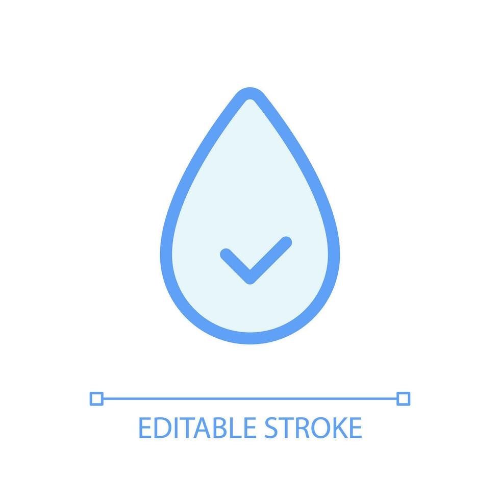 Hydration pixel perfect glassmorphism ui icon. Consume water. Stay hydrated. Color filled line element with transparency. Vector pictogram in glass morphism style. Editable stroke