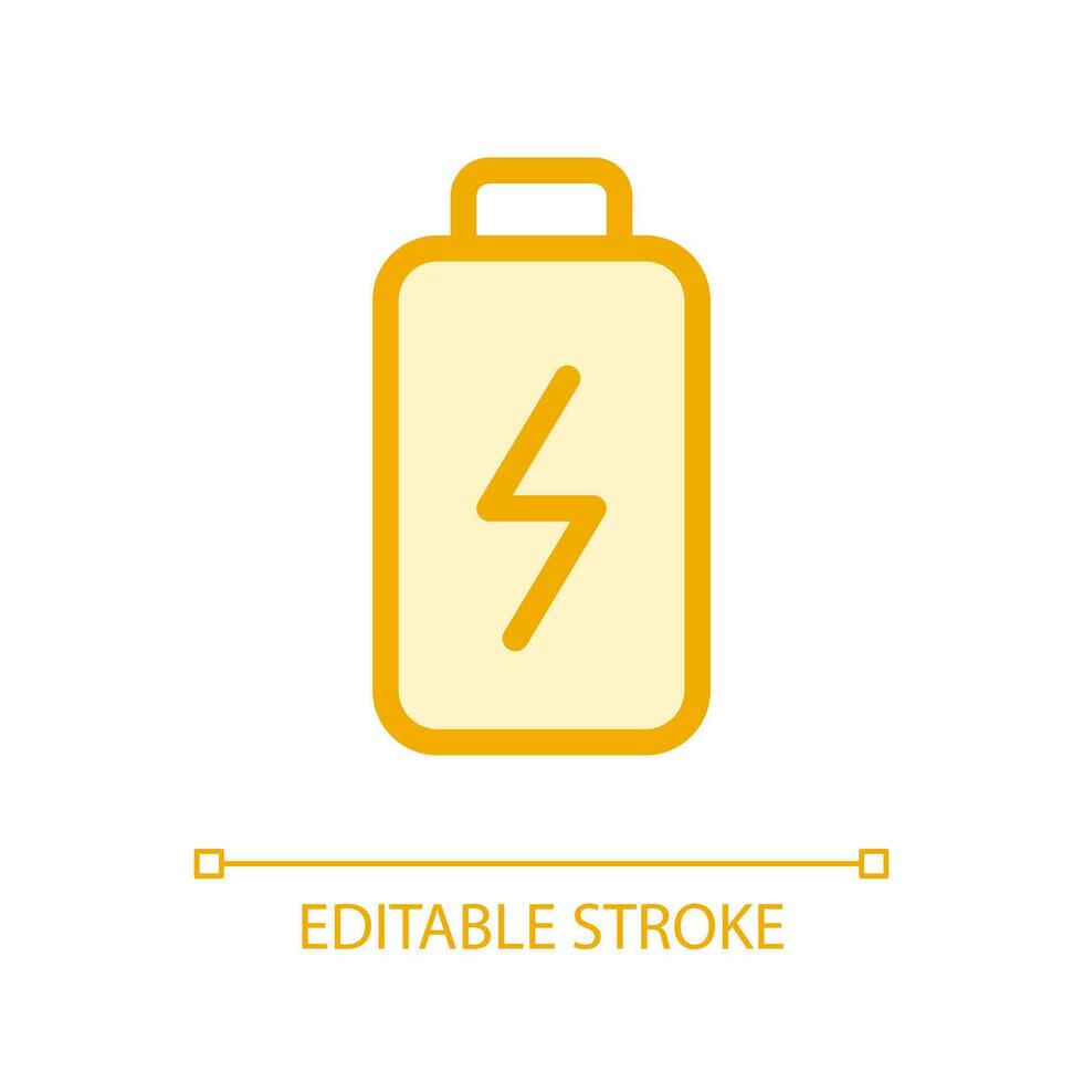 Battery pixel perfect glassmorphism ui icon. Accumulator charging. Color filled line element with transparency. Vector pictogram in glass morphism style. Editable stroke