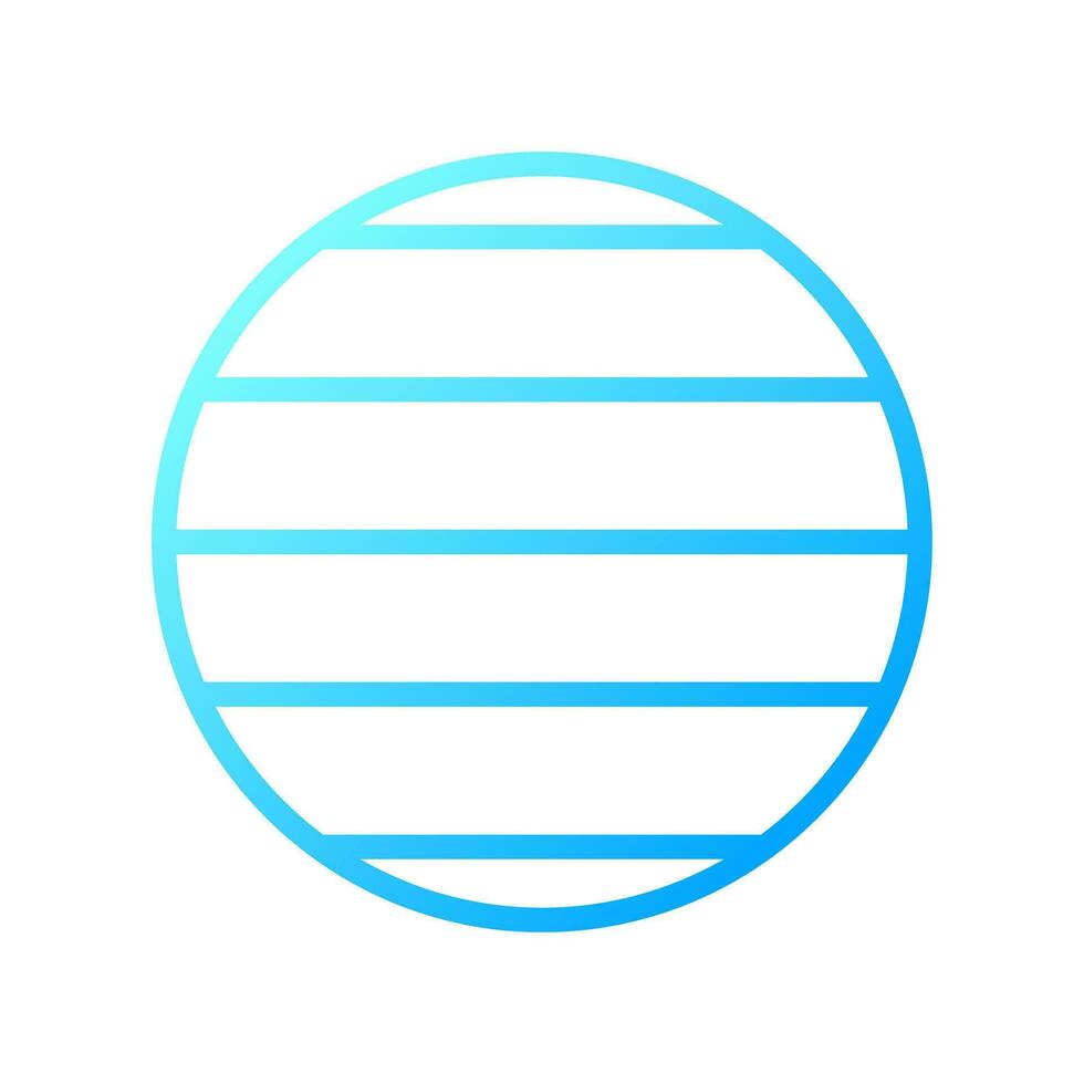 Latitude pixel perfect gradient linear vector icon. Spherical coordinate. Geographic globe. Planet surface. Thin line color symbol. Modern style pictogram. Vector isolated outline drawing