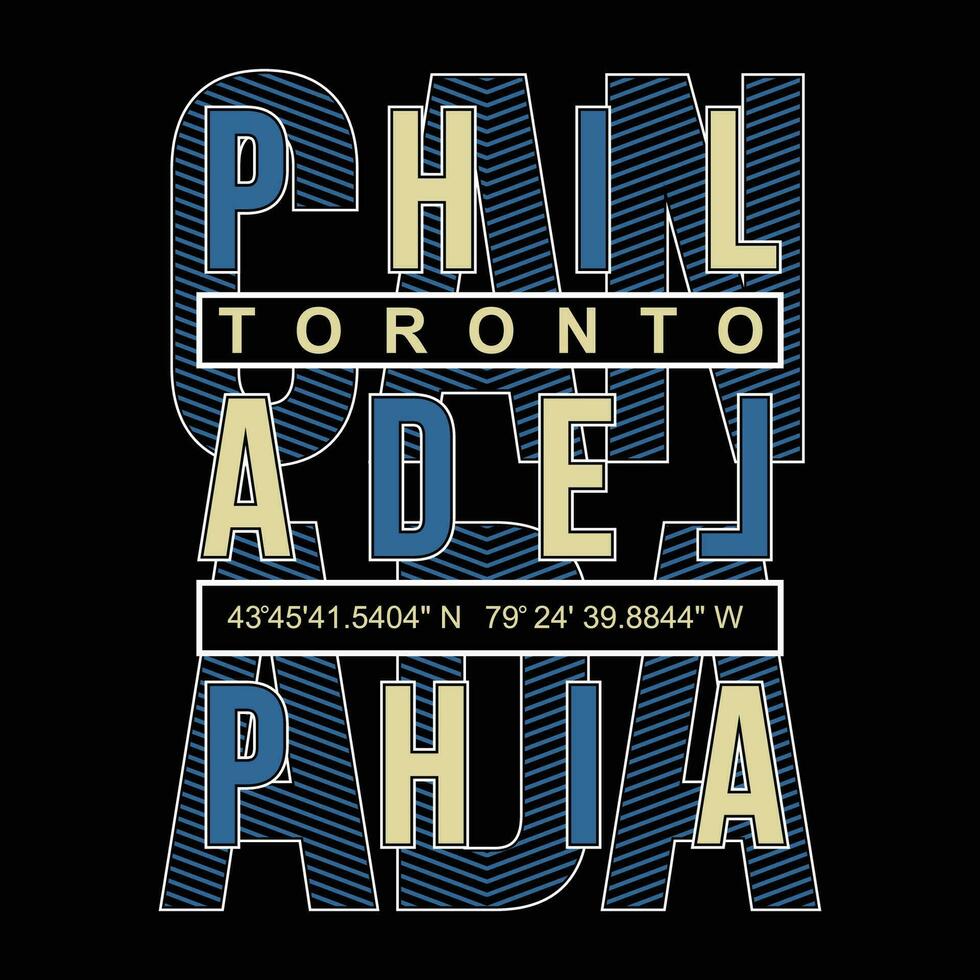 toronto canada slogan graphic, t shirt vector, illustration, for cool casual mens style vector