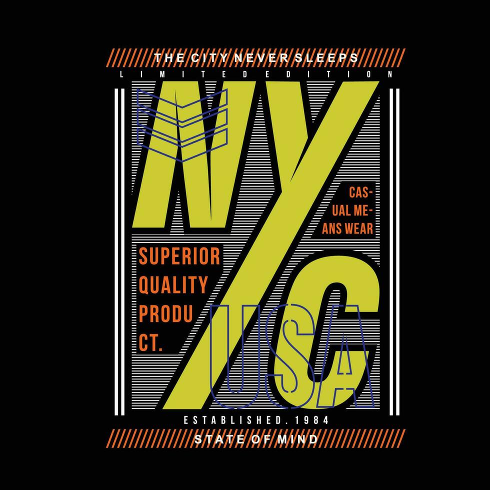 nuevo York ciudad gráfico, tipografía diseño, Moda t camisa, vector ilustración