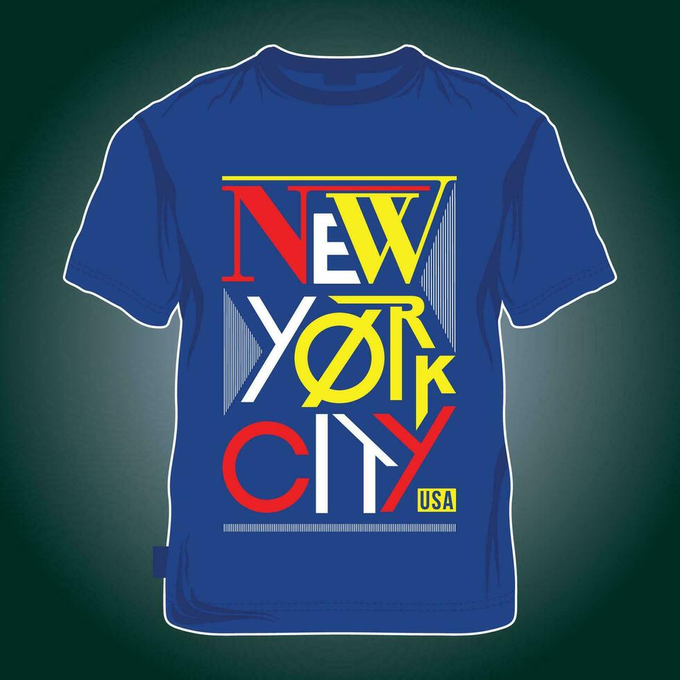 new york city graphic, typography vector, t shirt design, illustration, good for casual style vector