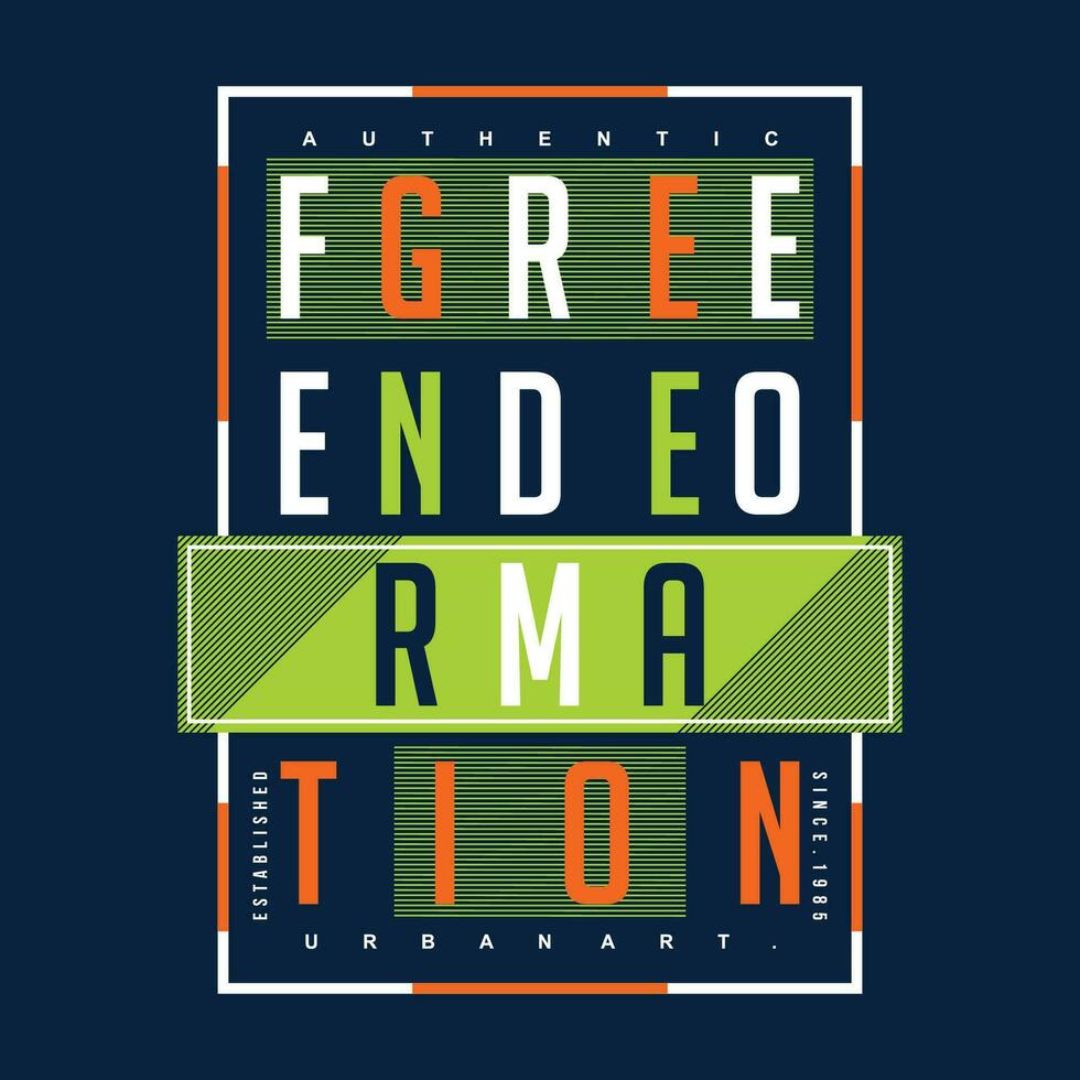 freedom generation slogan graphic, typography design, fashion t shirt, vector illustration