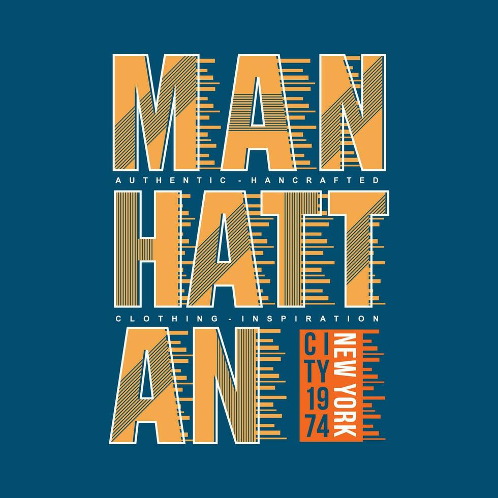 manhattan new york abstract, typography design vector, graphic illustration, for t shirt vector