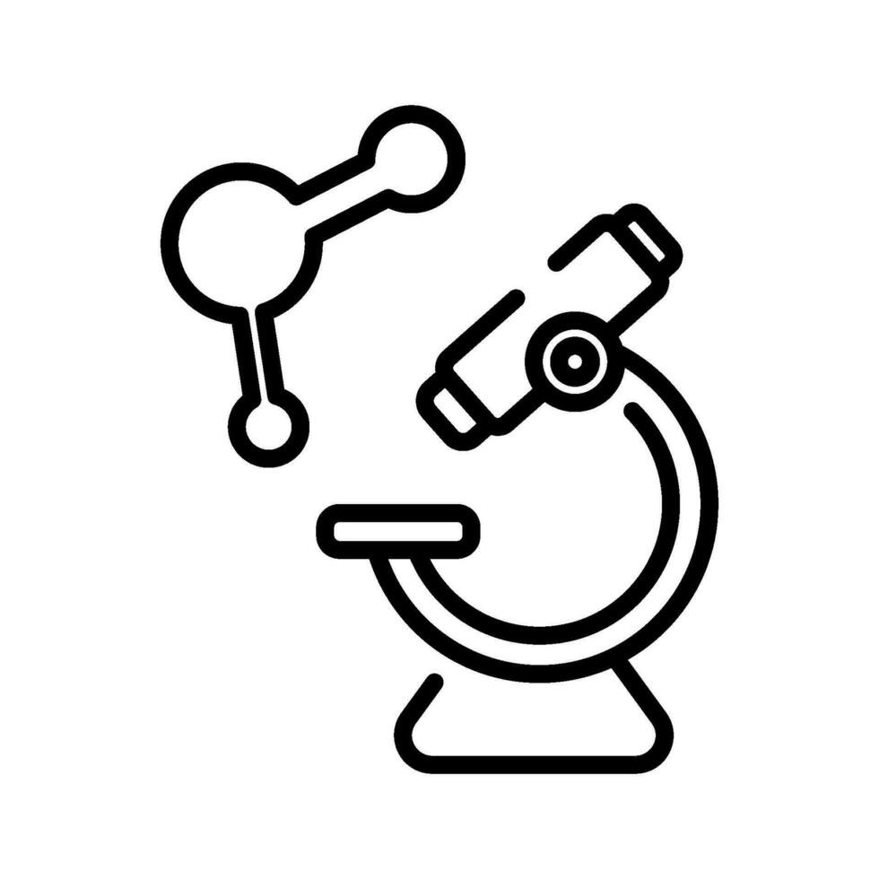 microscopio icono firmar símbolo vector
