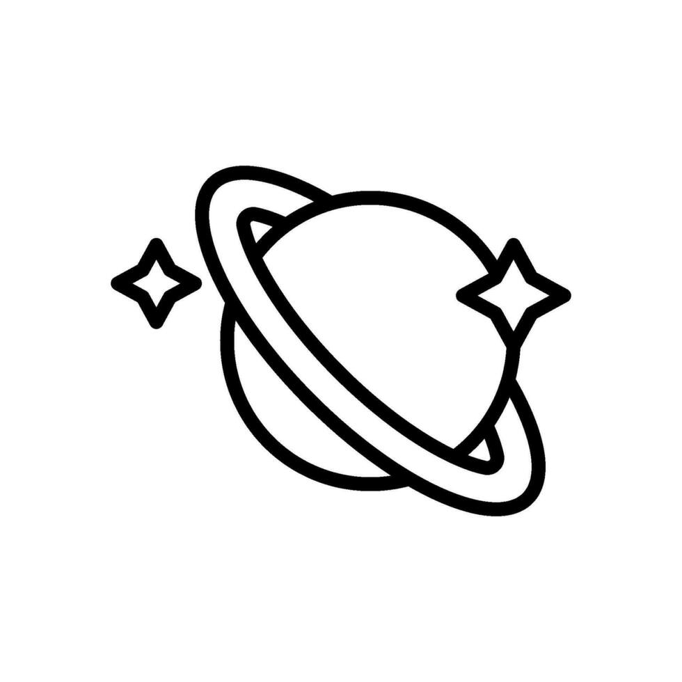 planeta icono firmar símbolo vector