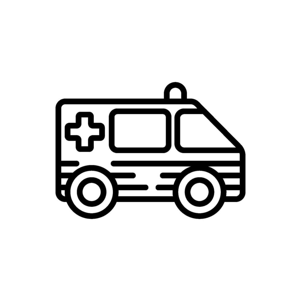 ambulancia icono firmar símbolo vector