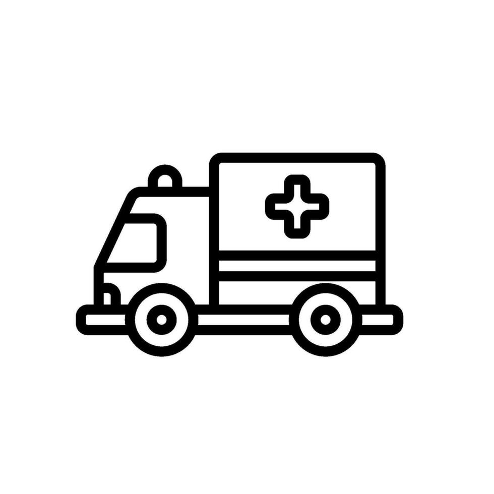 ambulancia icono firmar símbolo vector