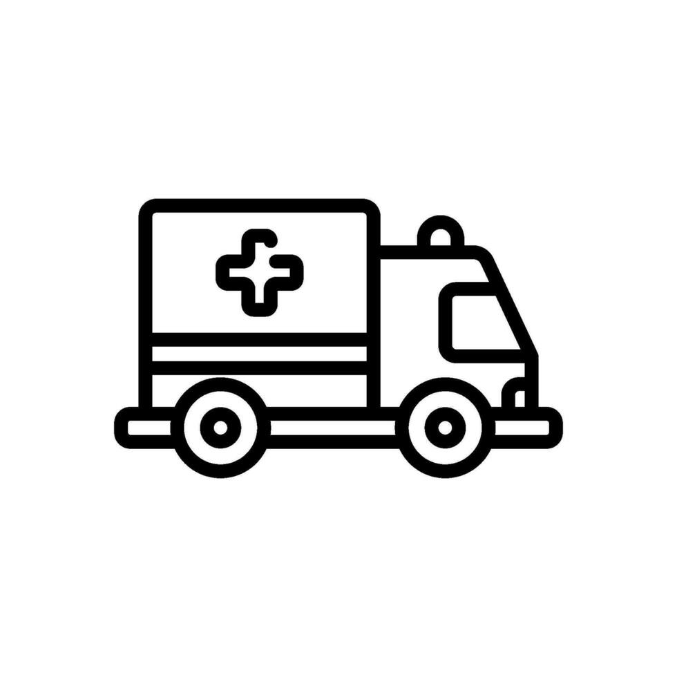 ambulancia icono firmar símbolo vector