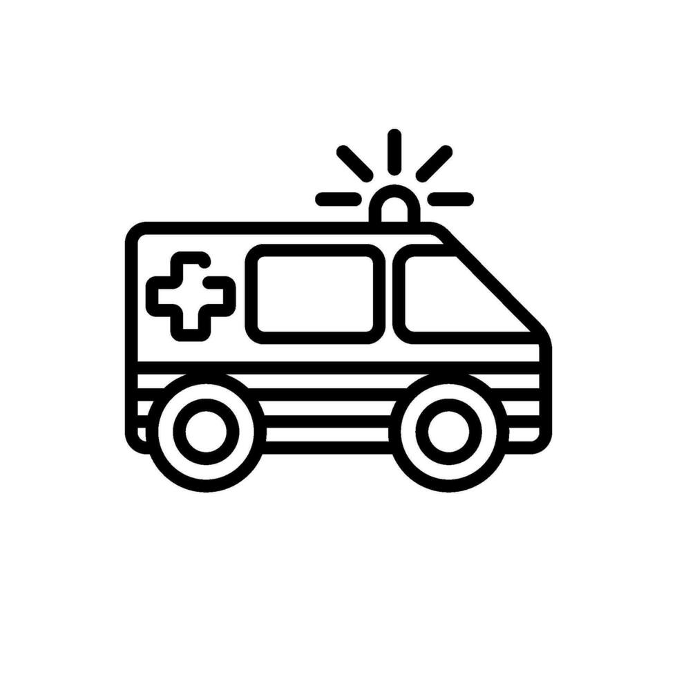 ambulancia icono firmar símbolo vector