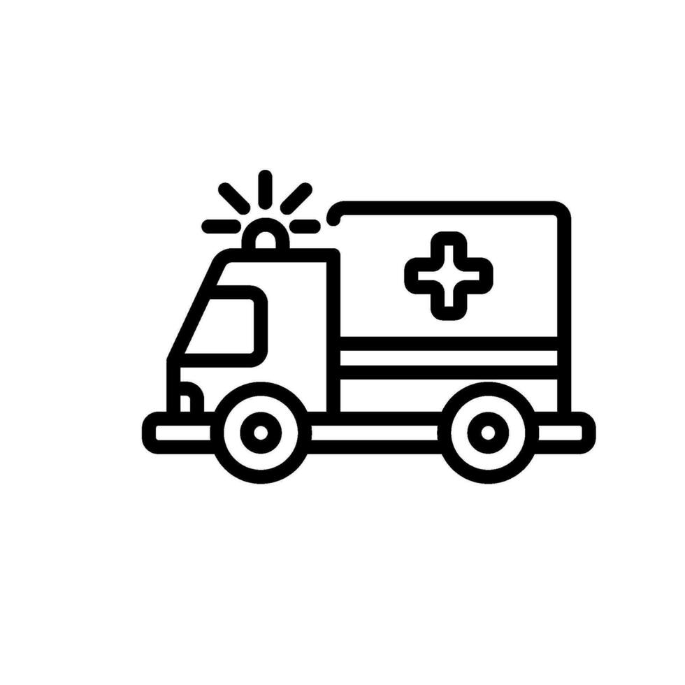 ambulancia icono firmar símbolo vector