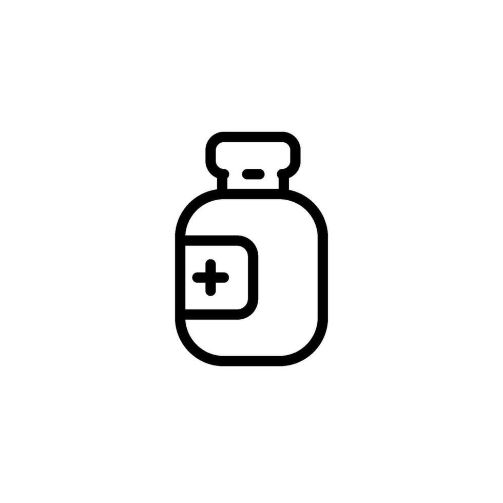 medicine bottle sign symbol vector