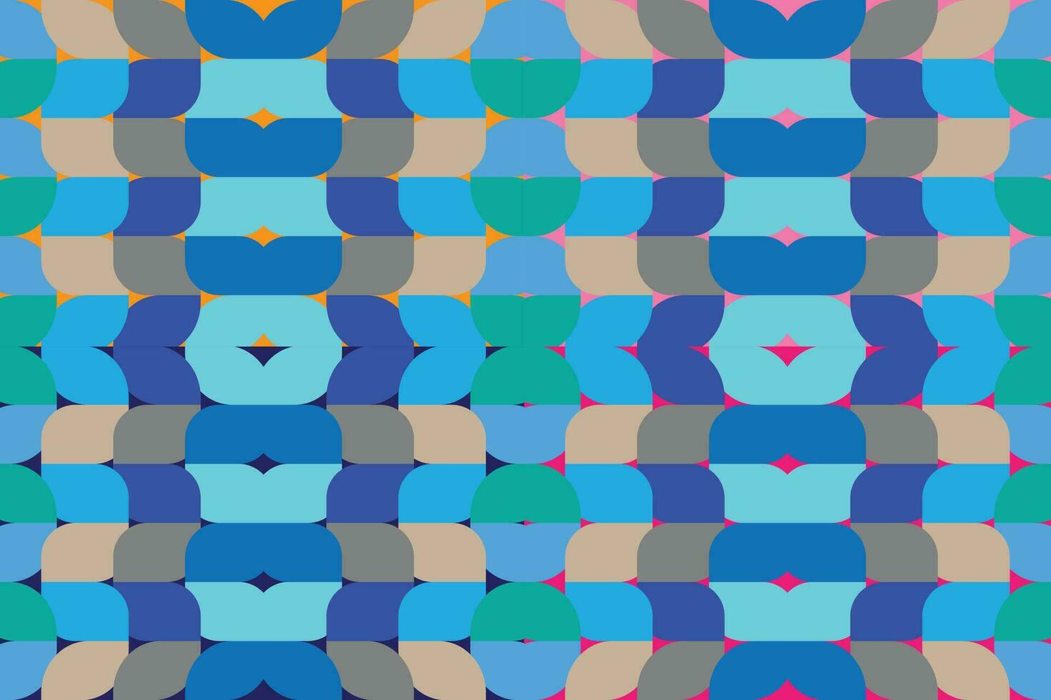 Ethnic zigzag pattern in retro colors, Aztec style seamless vector background