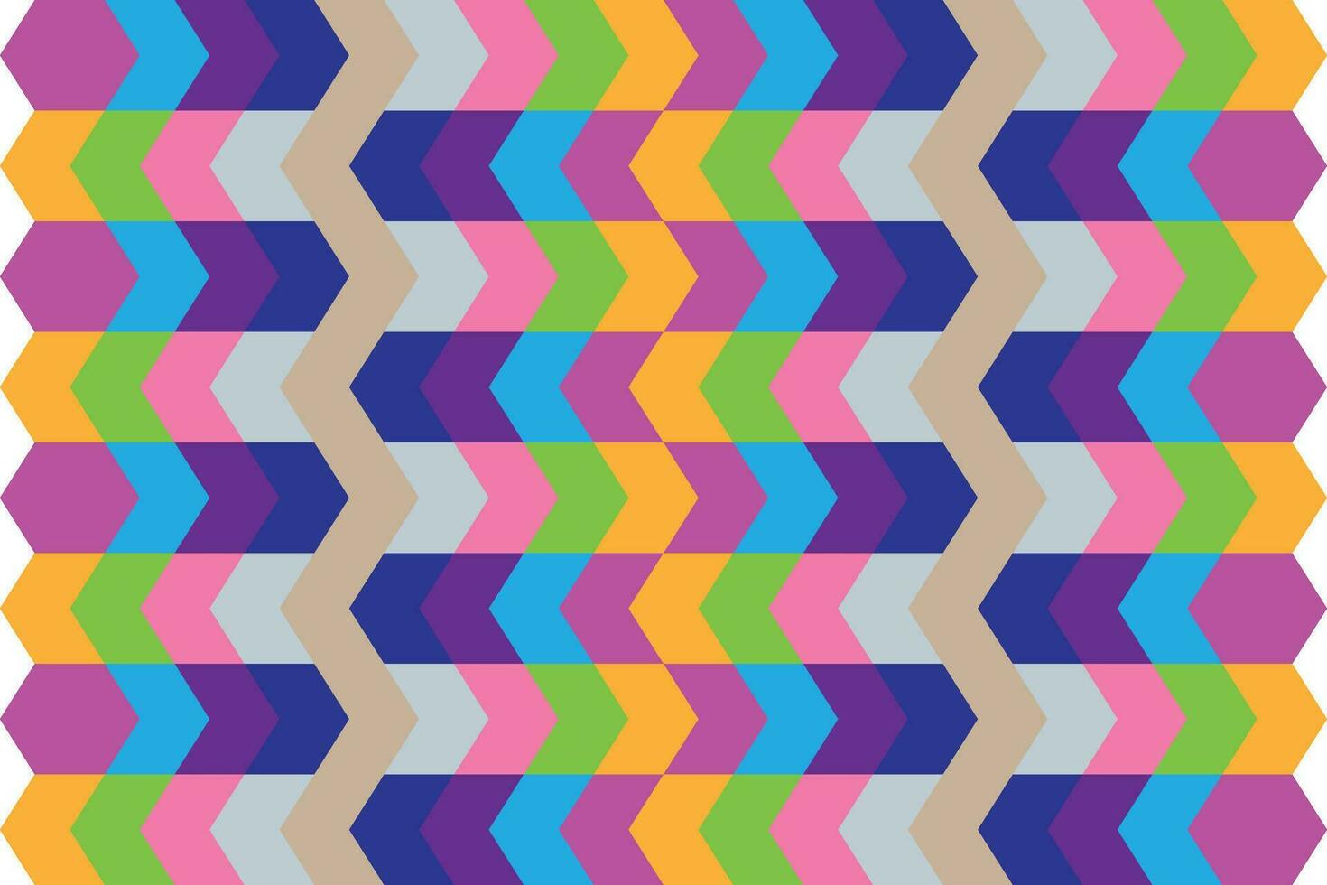 étnico zigzag modelo en retro colores, azteca estilo sin costura vector antecedentes