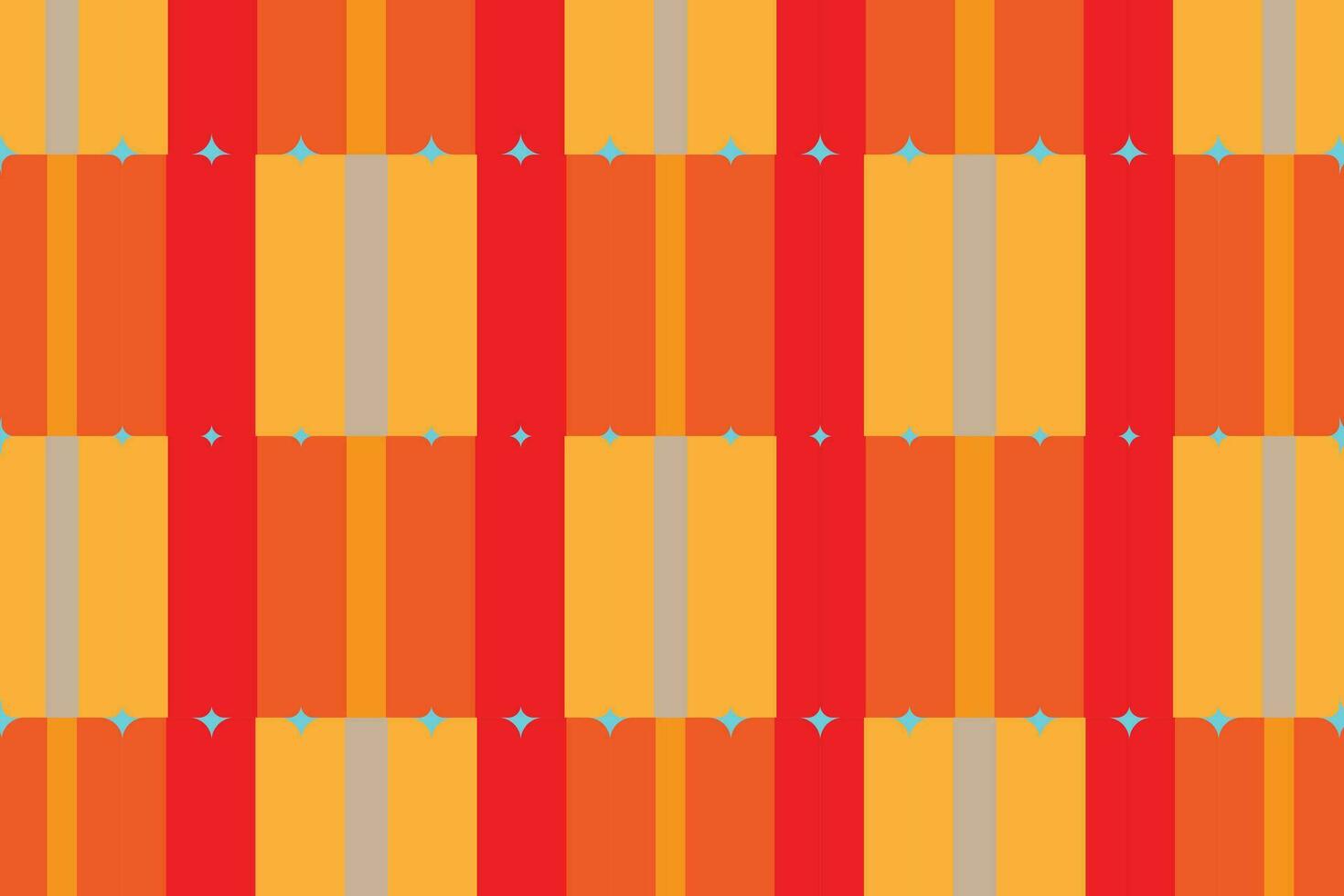 Ethnic zigzag pattern in retro colors, Aztec style seamless vector background