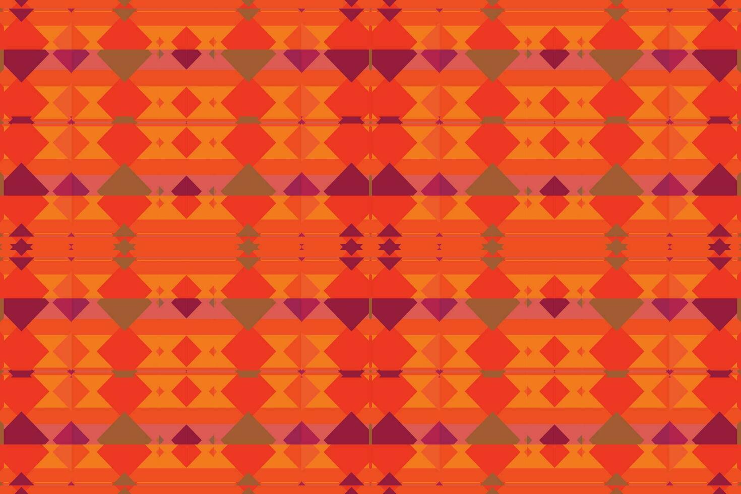 Ethnic zigzag pattern in retro colors, Aztec style seamless vector background