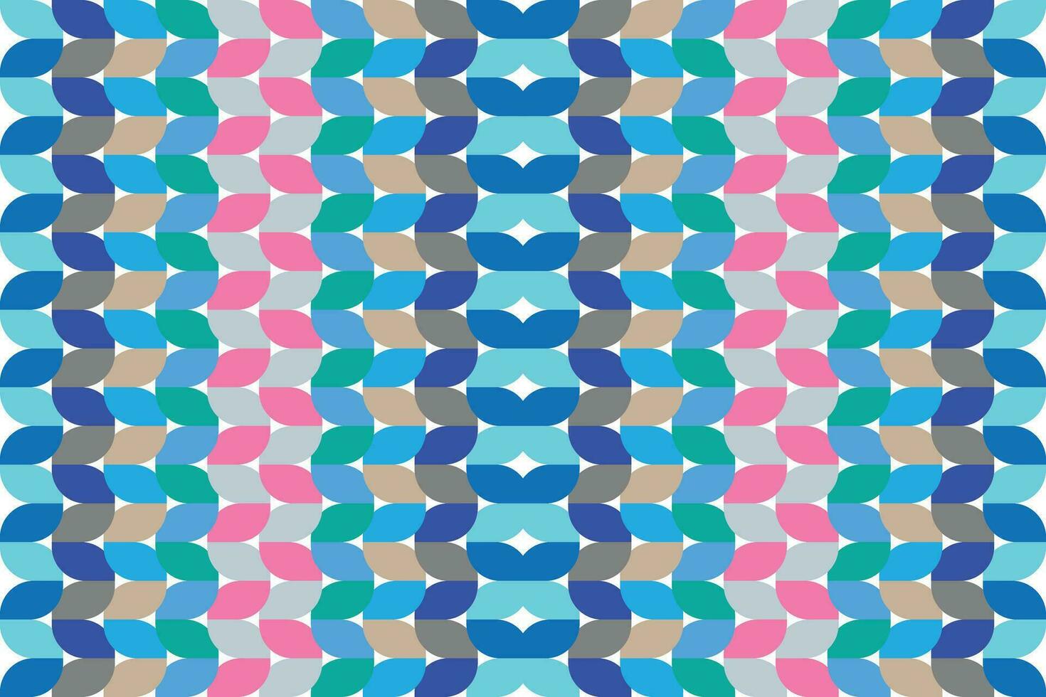 Ethnic zigzag pattern in retro colors, Aztec style seamless vector background