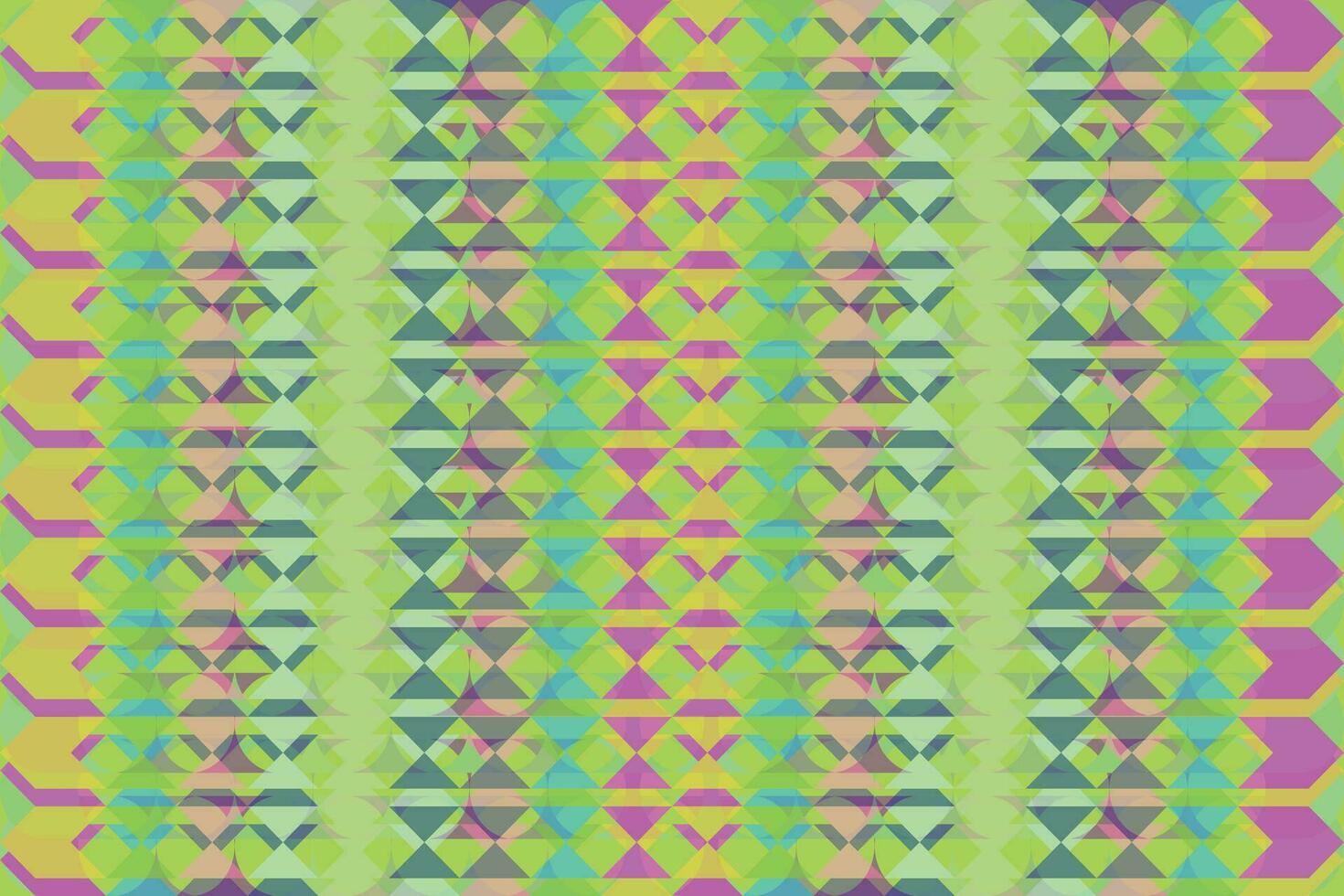 Ethnic zigzag pattern in retro colors, Aztec style seamless vector background
