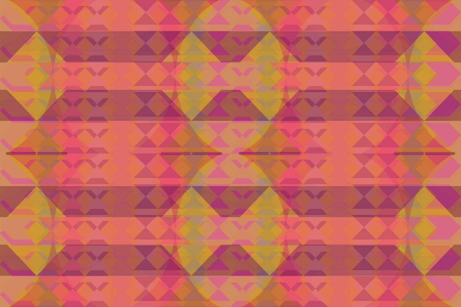 Ethnic zigzag pattern in retro colors, Aztec style seamless vector background