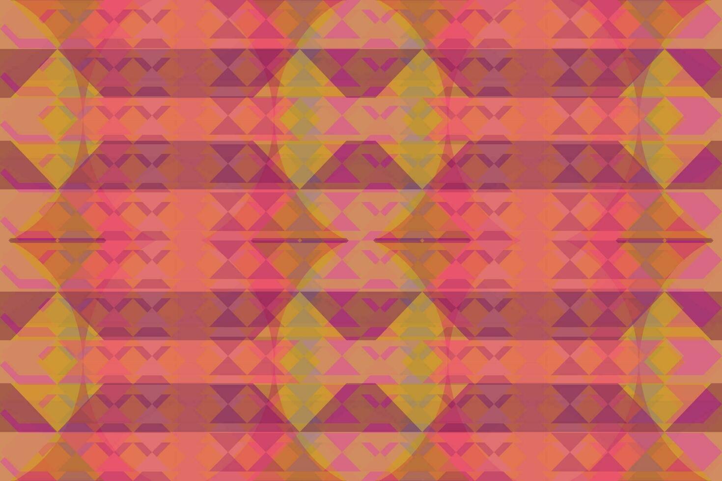 Ethnic zigzag pattern in retro colors, Aztec style seamless vector background