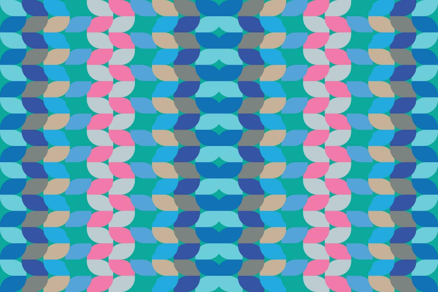 Ethnic zigzag pattern in retro colors, Aztec style seamless vector background