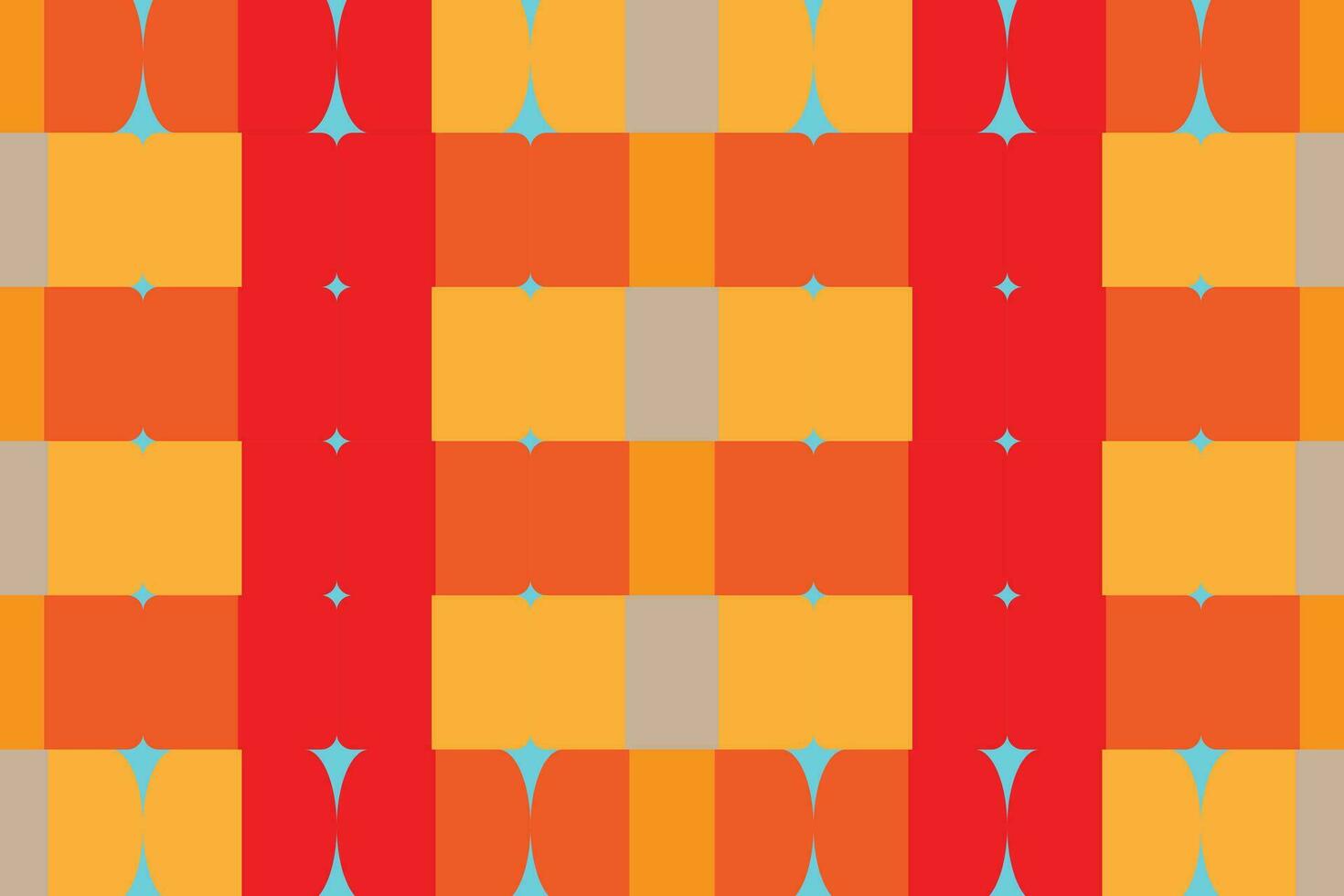 Ethnic zigzag pattern in retro colors, Aztec style seamless vector background