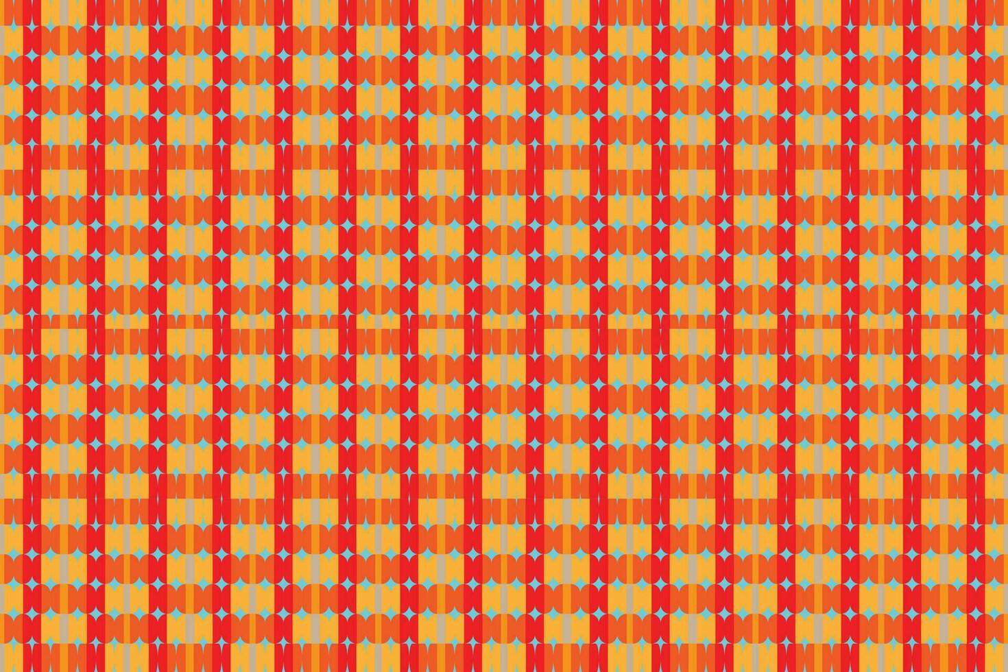 Ethnic zigzag pattern in retro colors, Aztec style seamless vector background