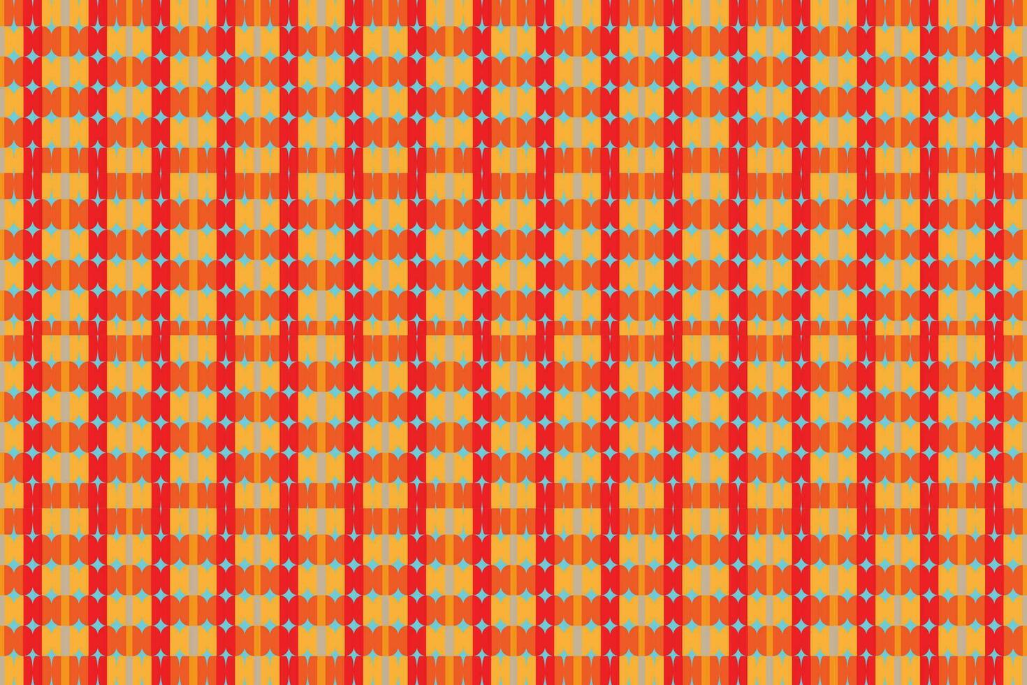 Ethnic zigzag pattern in retro colors, Aztec style seamless vector background