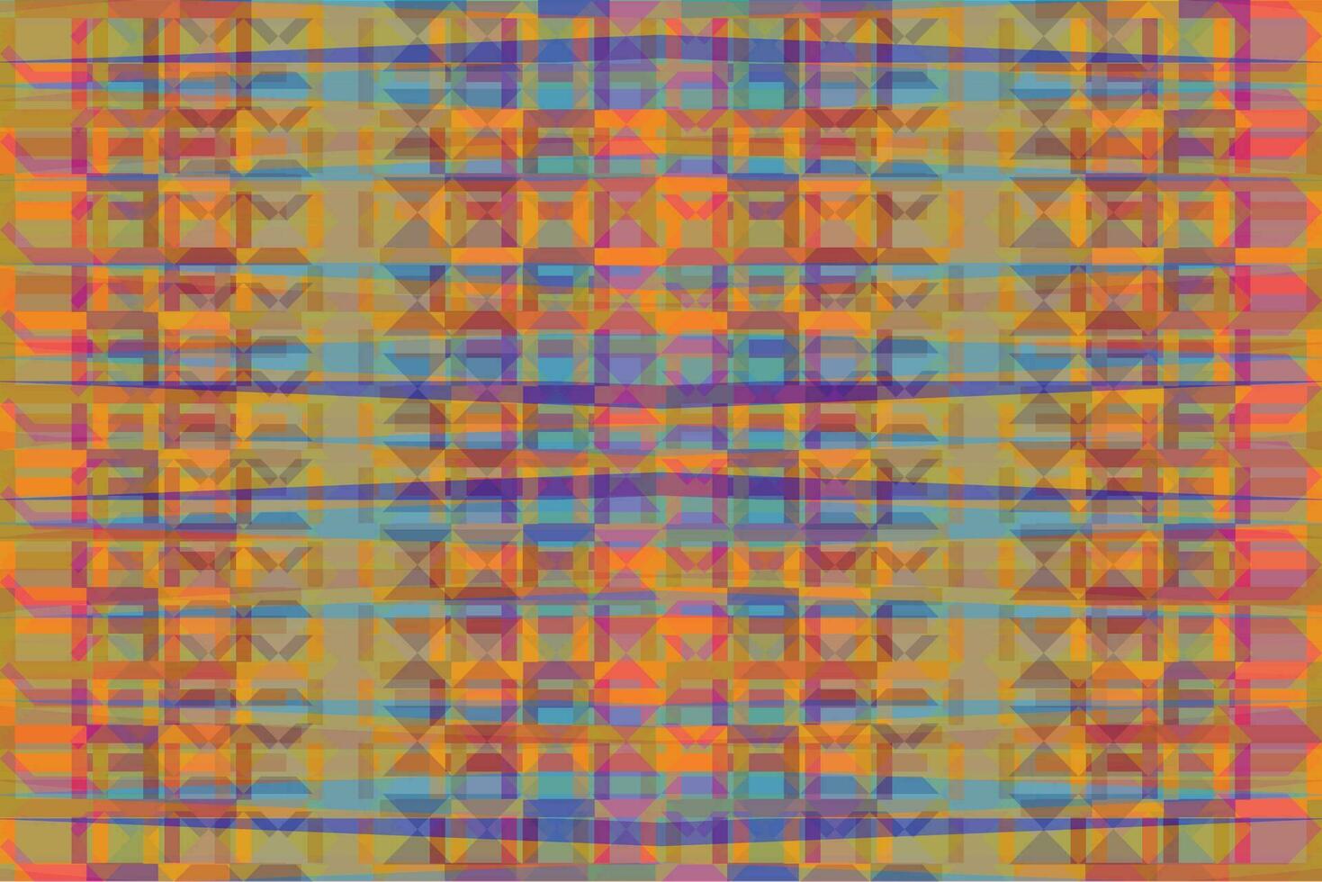 Ethnic zigzag pattern in retro colors, Aztec style seamless vector background